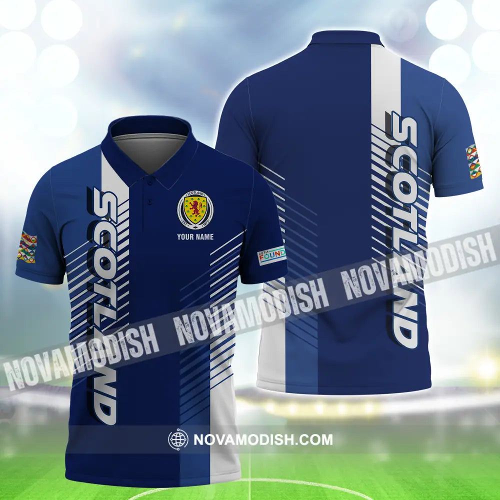 Unisex Shirt - Custom Name Scotland Euro 2024 Shirt Polo Shirt / S T-shirt