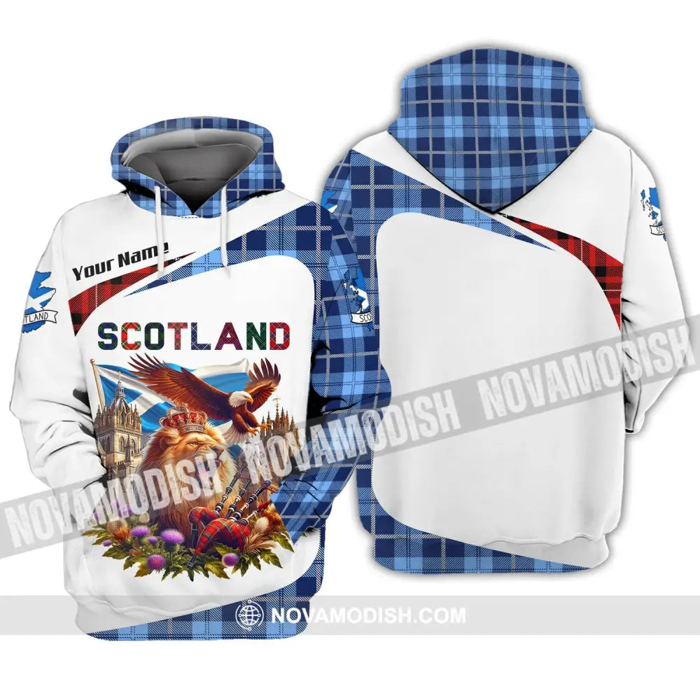 Unisex Shirt Custom Name Scotland Love Polo Long Sleeve Gift Hoodie / S T-Shirt