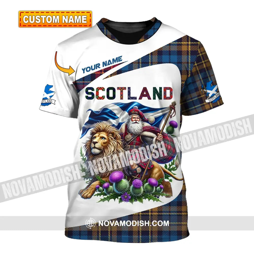 Unisex Shirt Custom Name Scotland Lover Gift T-Shirt