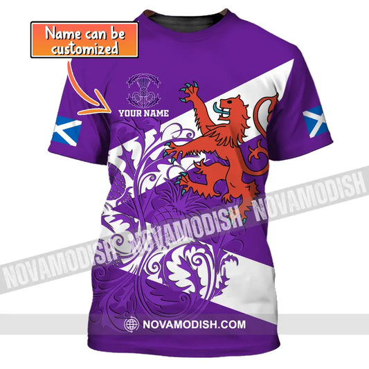 Unisex Shirt Custom Name Scotland Lover T-Shirt Scottish