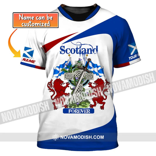 Unisex Shirt Custom Name Scotland Scottish Hoodie T-Shirt Gift For Lover