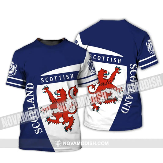 Unisex Shirt Custom Name Scotland Scottish Polo T-Shirt Gift For Lover / S