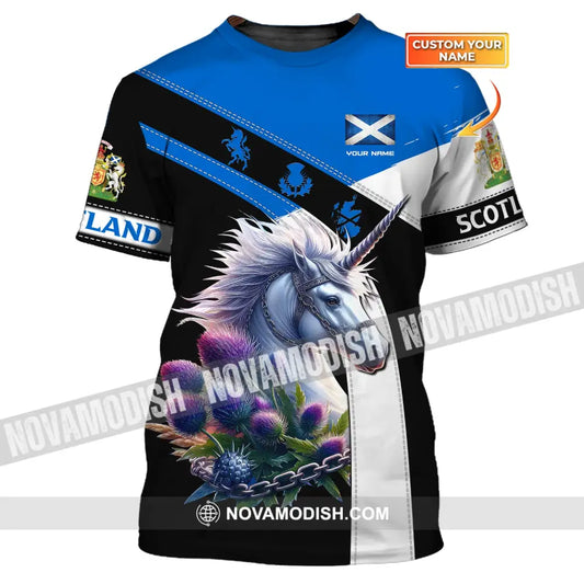 Unisex Shirt Custom Name Scotland Scottish T-Shirt Lover