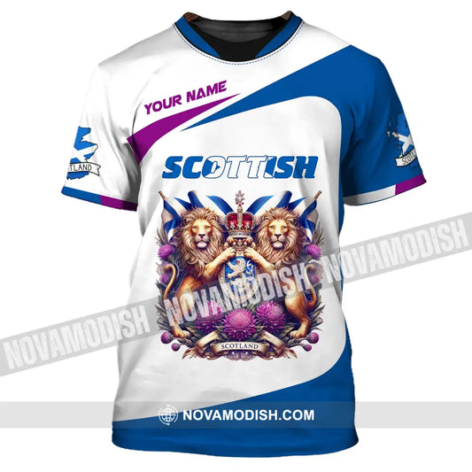 Unisex Shirt Custom Name Scotland Scottish T-Shirt Lover / S