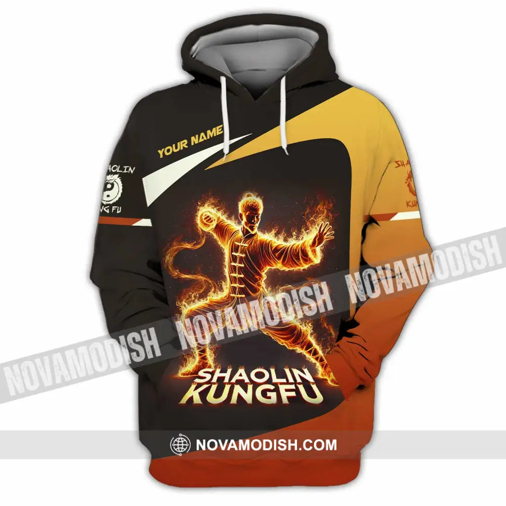 Unisex Shirt Custom Name Shaolin Kungfu Polo Long Sleeve Hoodie / S T-Shirt