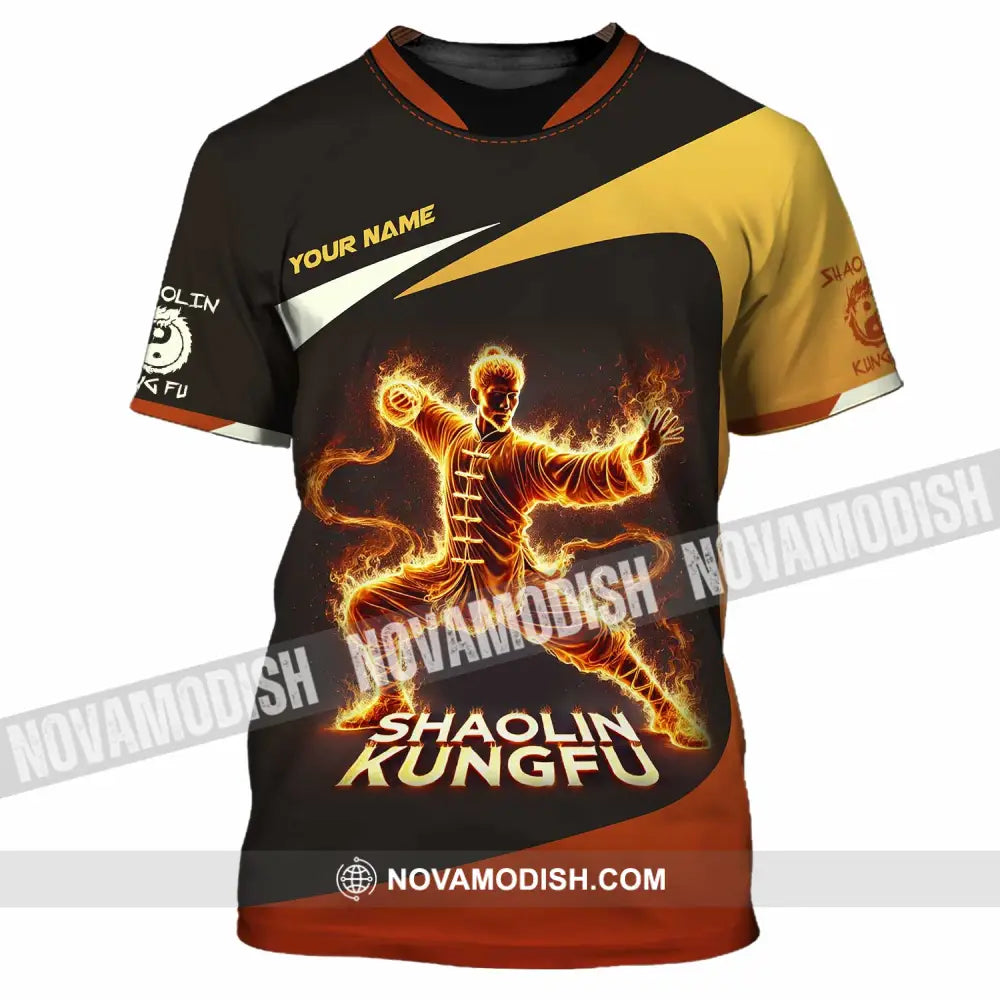 Unisex Shirt Custom Name Shaolin Kungfu Polo Long Sleeve T-Shirt / S T-Shirt