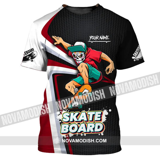 Unisex Shirt - Custom Name Skateboard Sport Shirt For Player T-Shirt / S T-shirt