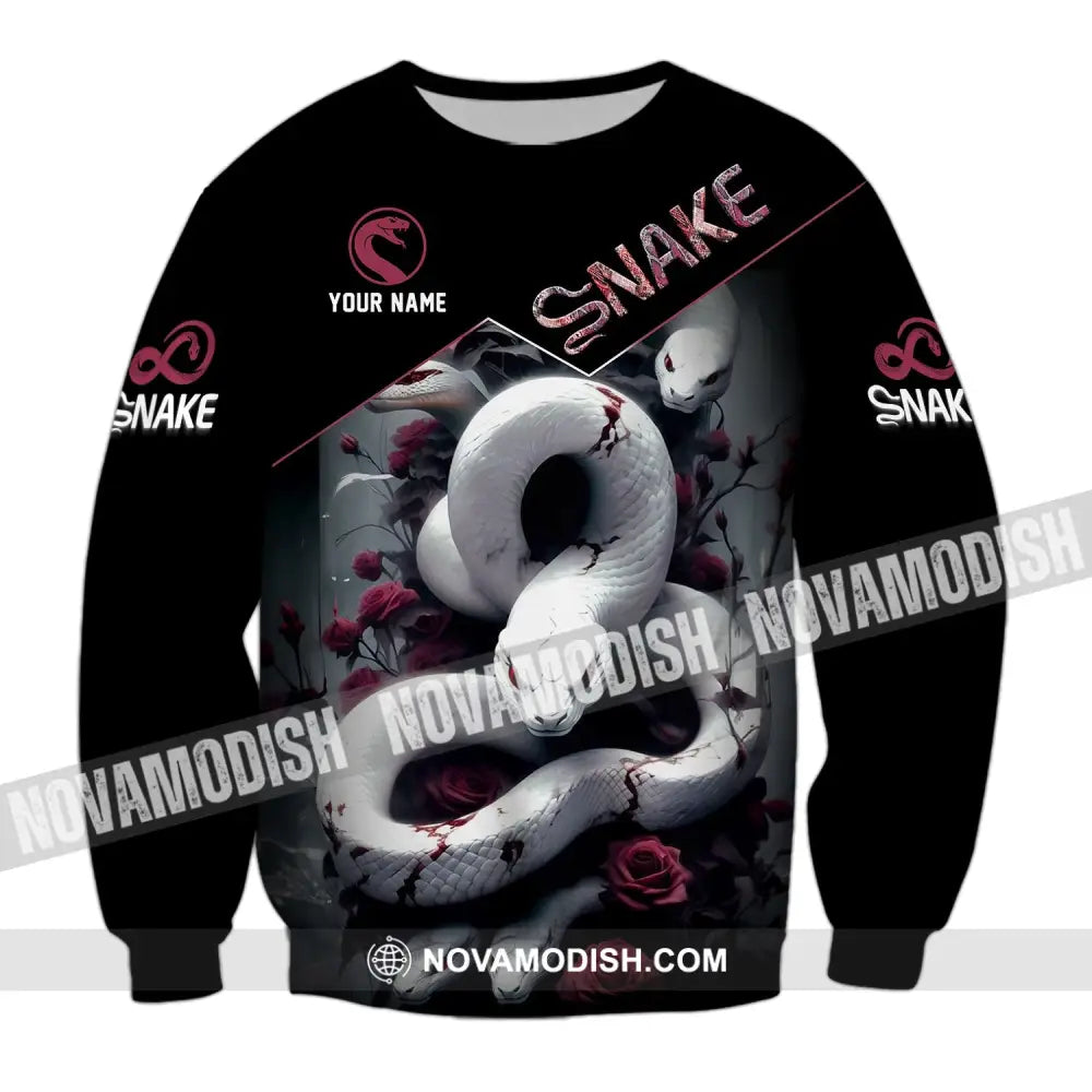 Unisex Shirt Custom Name Snake T-Shirt Hoodie Long Sleeve / S T-Shirt