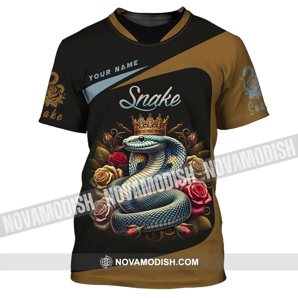 Unisex Shirt - Custom Name Snake T-Shirt / S T-Shirt