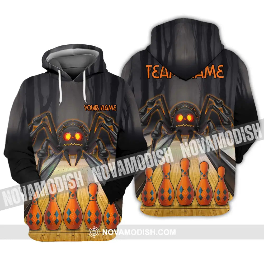 Unisex Shirt - Custom Name Spider Bowling Shirt Hoodie / S T-shirt