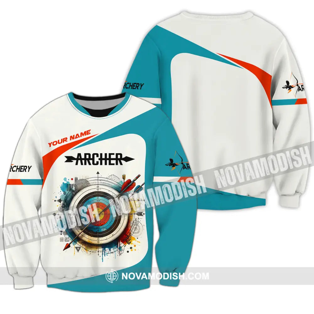 Unisex Shirt - Custom Name Sport Shirt Archery Classic Long Sleeve / S T-shirt