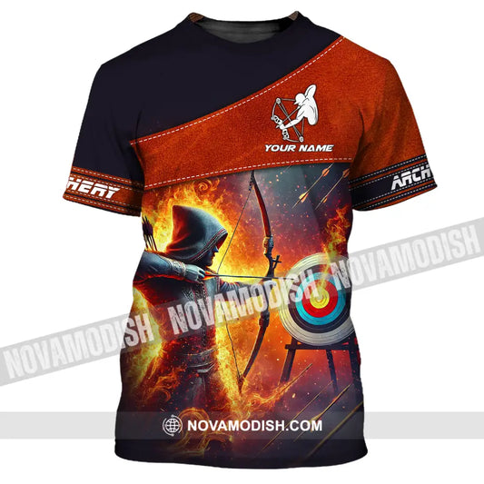 Unisex Shirt - Custom Name Sport Shirt Archery Lover T-Shirt / S T-shirt