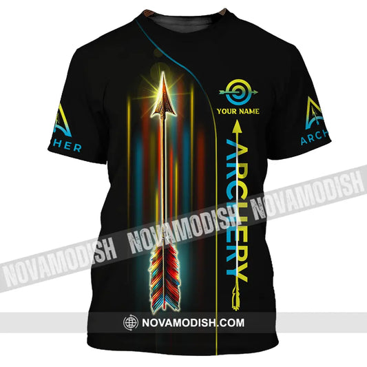 Unisex Shirt - Custom Name Sport Shirt Archery Player T-Shirt / S T-shirt