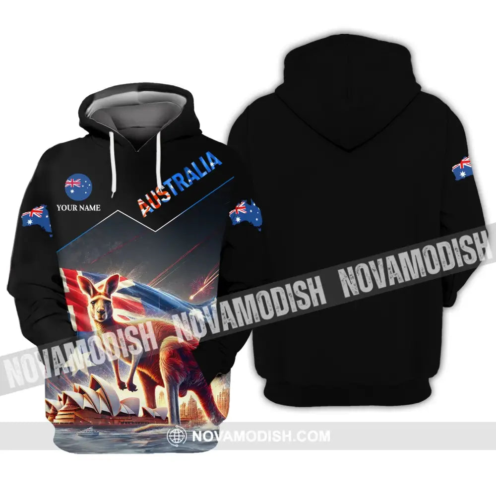 Unisex Shirt - Custom Name Sport Australia Icons Hoodie / S T-Shirt