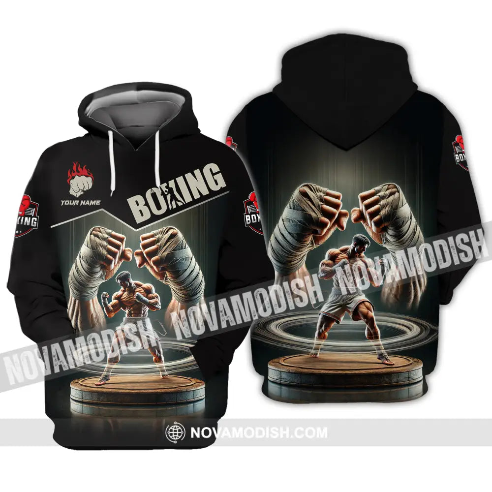 Unisex Shirt - Custom Name Sport Shirt Boxing Player Boxing Lover Hoodie / S T-shirt