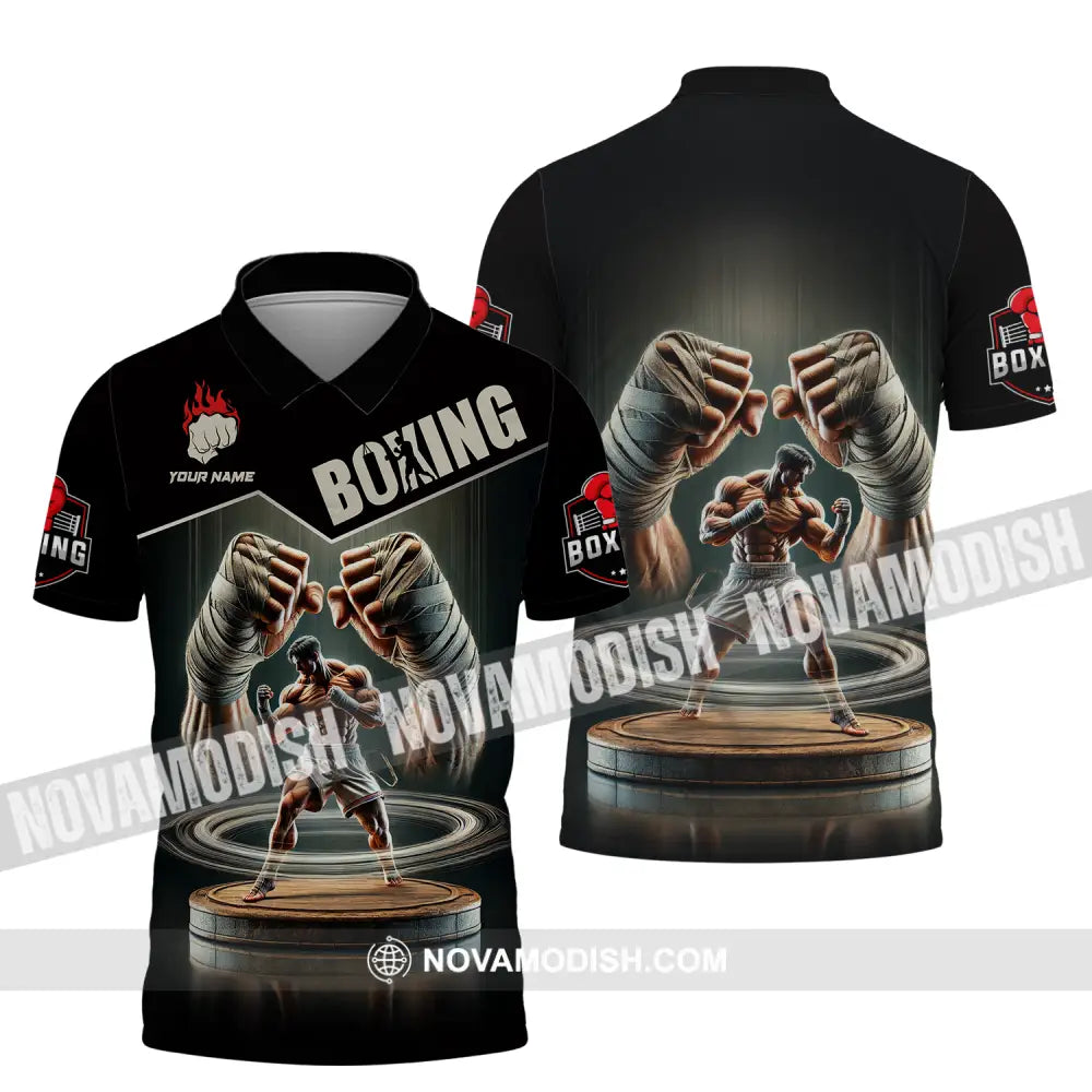 Unisex Shirt - Custom Name Sport Shirt Boxing Player Boxing Lover Polo Shirt / S T-shirt