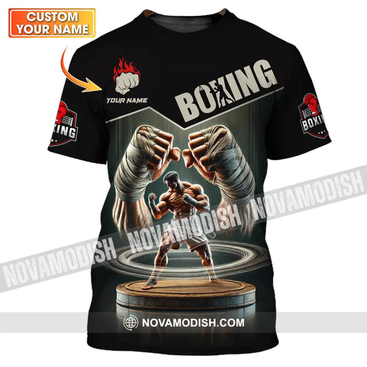 Unisex Shirt - Custom Name Sport Shirt Boxing Player Boxing Lover T-shirt