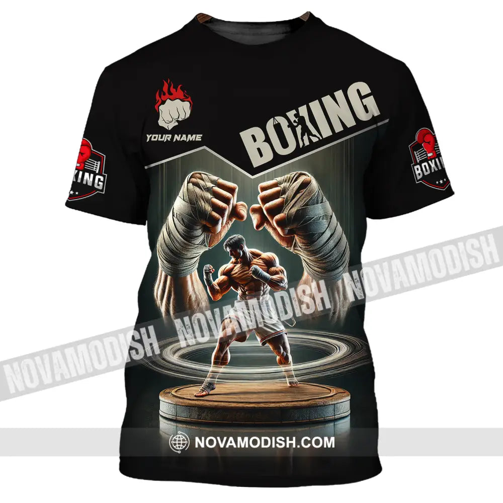 Unisex Shirt - Custom Name Sport Shirt Boxing Player Boxing Lover T-Shirt / S T-shirt