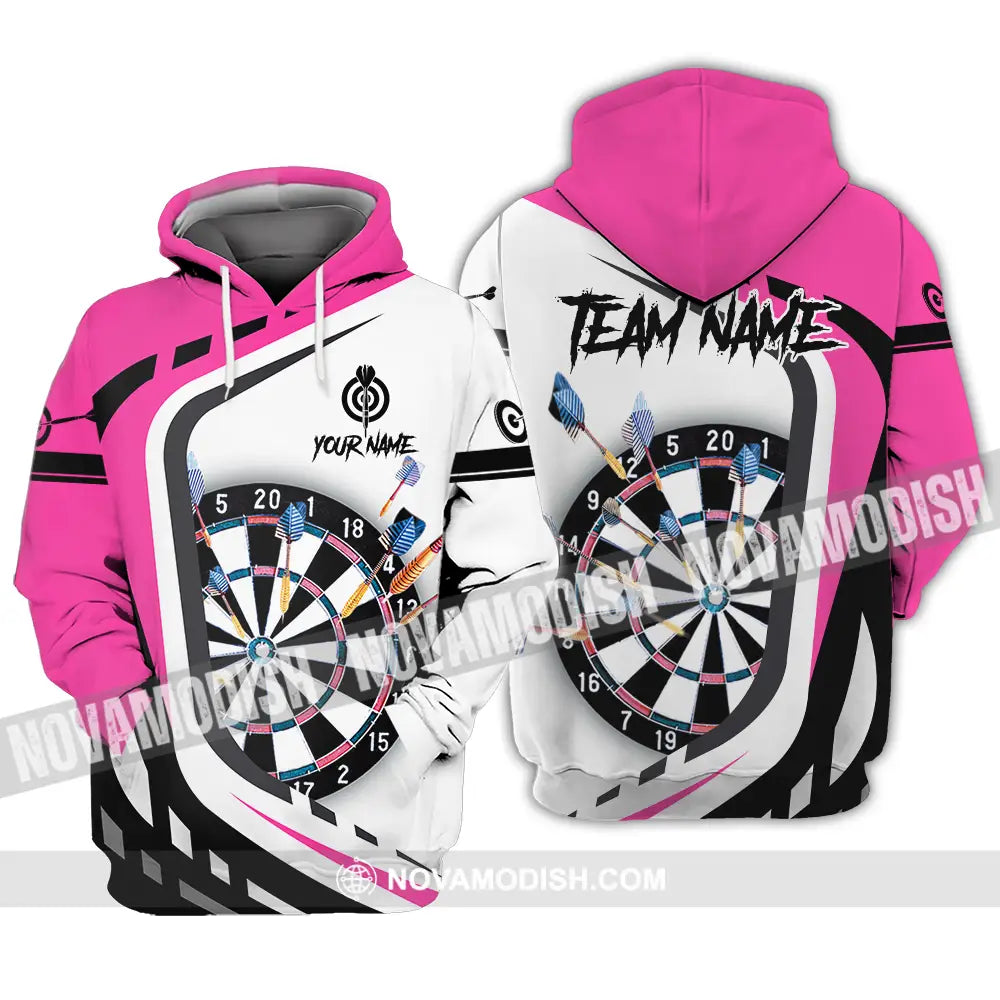 Unisex Shirt - Custom Name Sport Shirt Darts Player Hoodie / S T-shirt