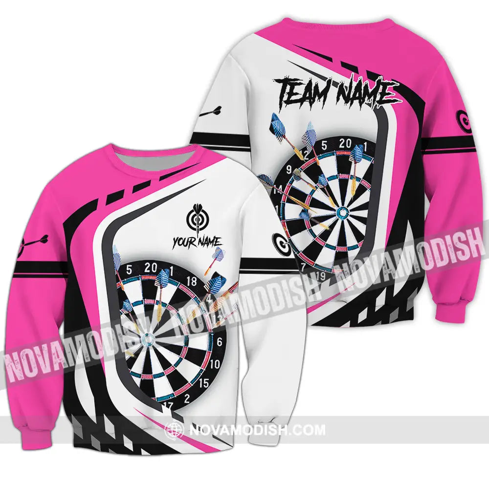 Unisex Shirt - Custom Name Sport Shirt Darts Player Long Sleeve / S T-shirt