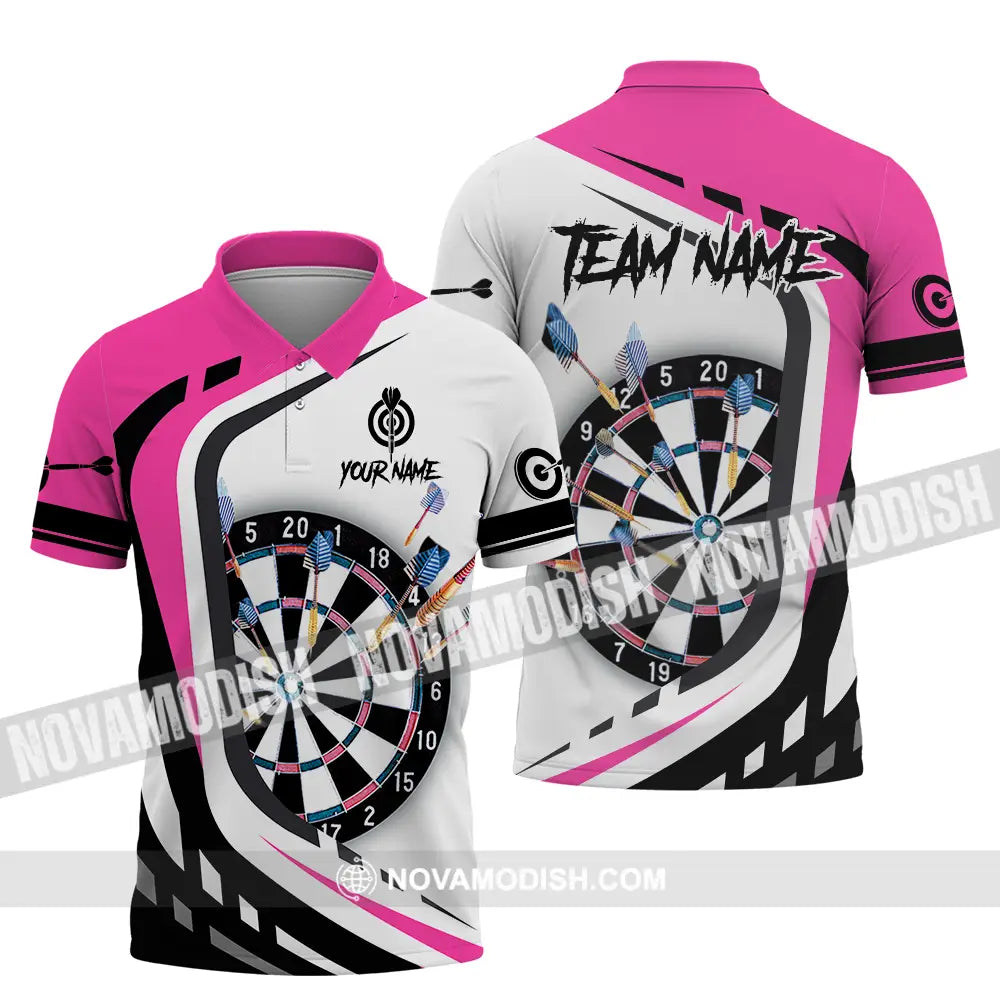 Unisex Shirt - Custom Name Sport Shirt Darts Player Polo Shirt / S T-shirt