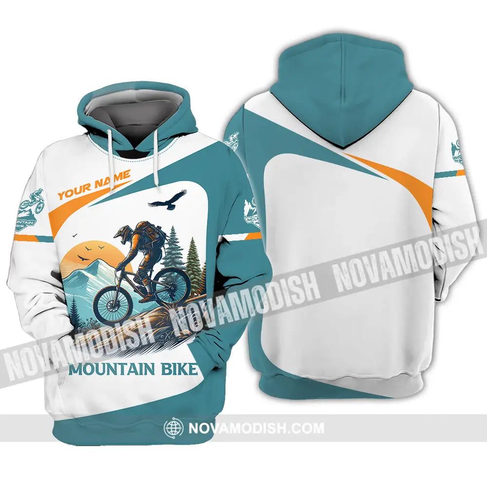 Unisex Shirt - Custom Name Sport Shirt For Mountain Bike Player Hoodie / S T-shirt