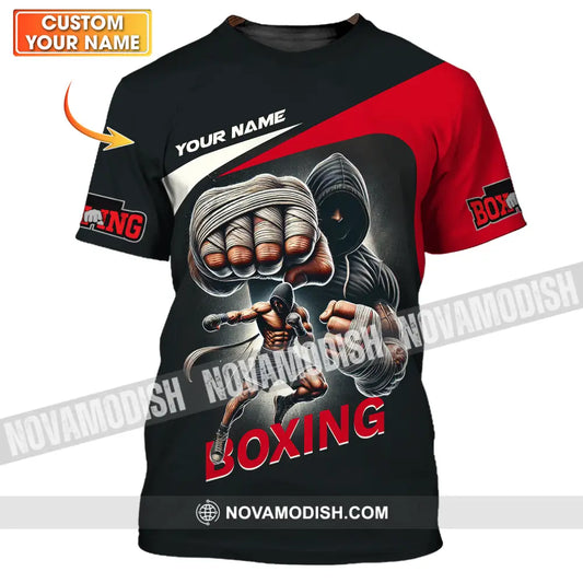 Unisex Shirt - Custom Name Sport Shirt King Of Boxing T-shirt