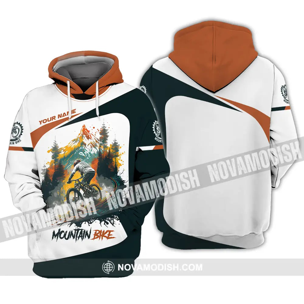 Unisex Shirt - Custom Name Sport Shirt Mountain Bike Lover Hoodie / S T-shirt