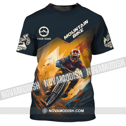 Unisex Shirt - Custom Name Sport Shirt Mountain Bike Player T-Shirt / S T-shirt
