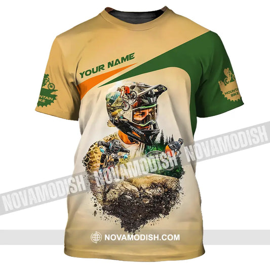 Unisex Shirt - Custom Name Sport Shirt Mountain Bike T-Shirt / S T-shirt