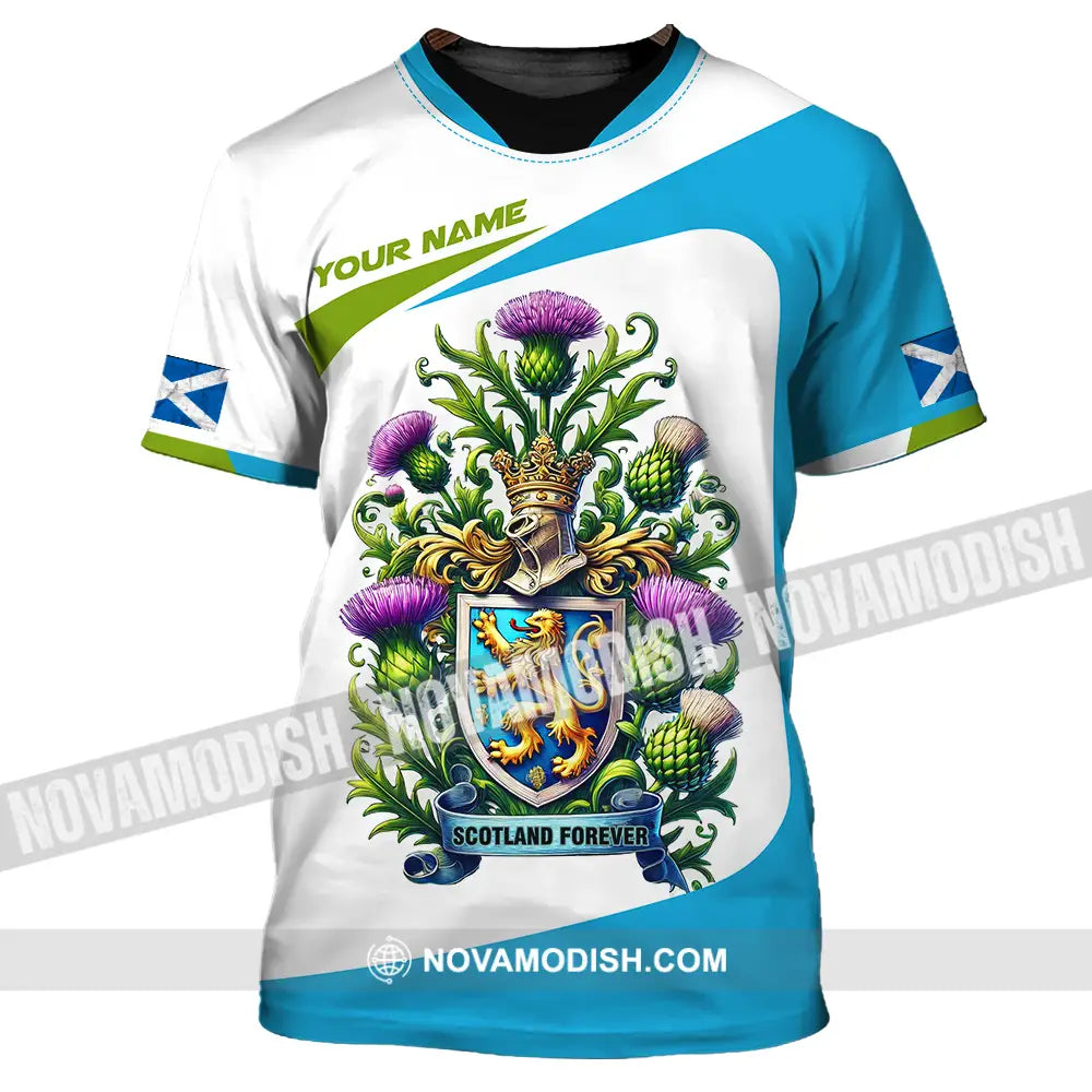 Unisex Shirt - Custom Name Sport Shirt Scotland Forever Shirt T-Shirt / S T-shirt