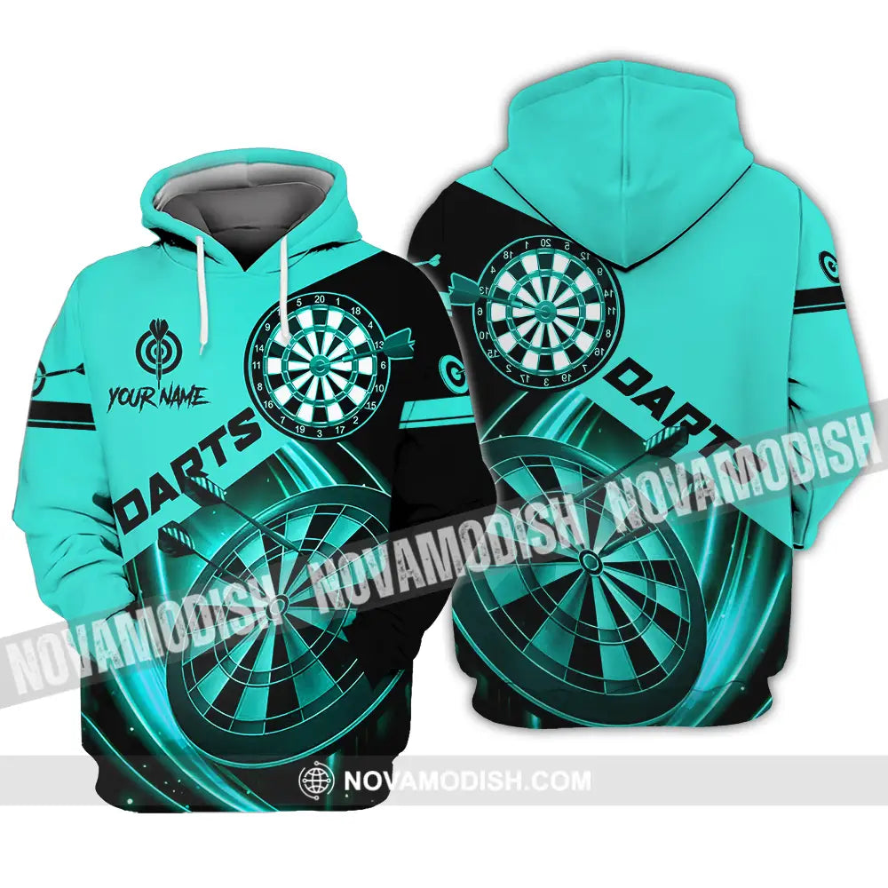 Unisex Shirt - Custom Name Sport Shirt Technology Darts Player Hoodie / S T-shirt