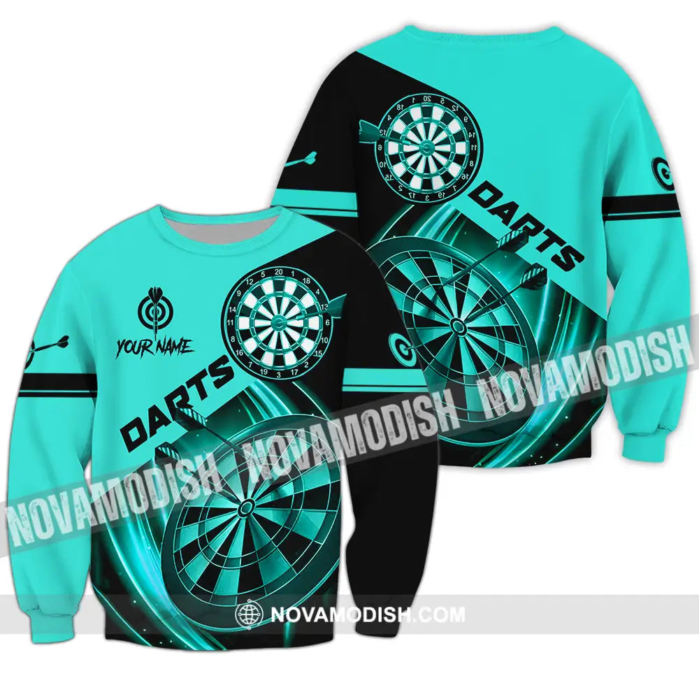 Unisex Shirt - Custom Name Sport Shirt Technology Darts Player Long Sleeve / S T-shirt