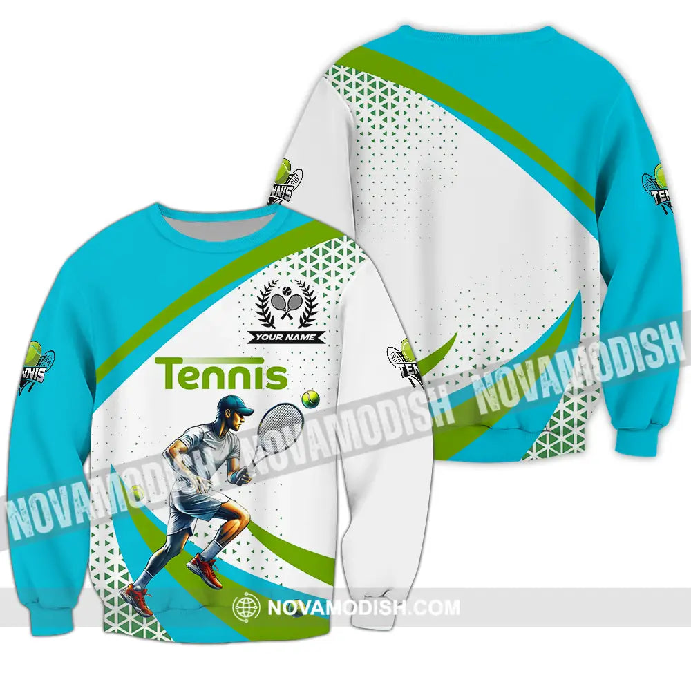 Unisex Shirt - Custom Name Sport Shirt Tennis Lover Long Sleeve / S T-shirt