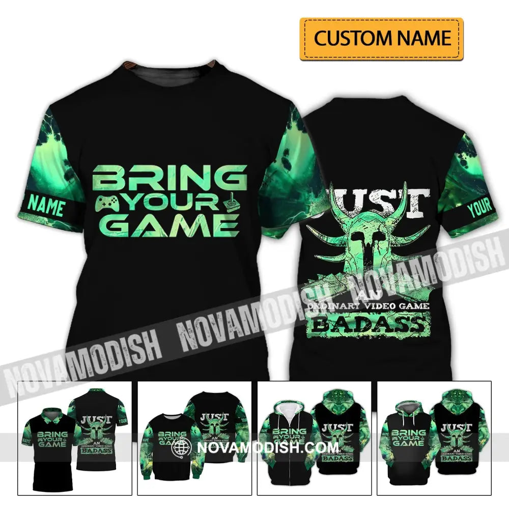 Unisex Shirt - Custom Name T-Shirt Bring Your Game T-shirt