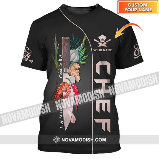 Unisex Shirt - Custom Name T-Shirt - Chef Clothing Shirt For Chef T-shirt