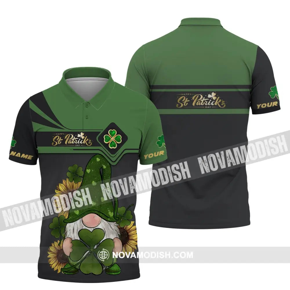 Unisex Shirt - Custom Name T-Shirt - Clover Shirt - Happy Saint Patrick’s Day Polo Shirt / S T-shirt