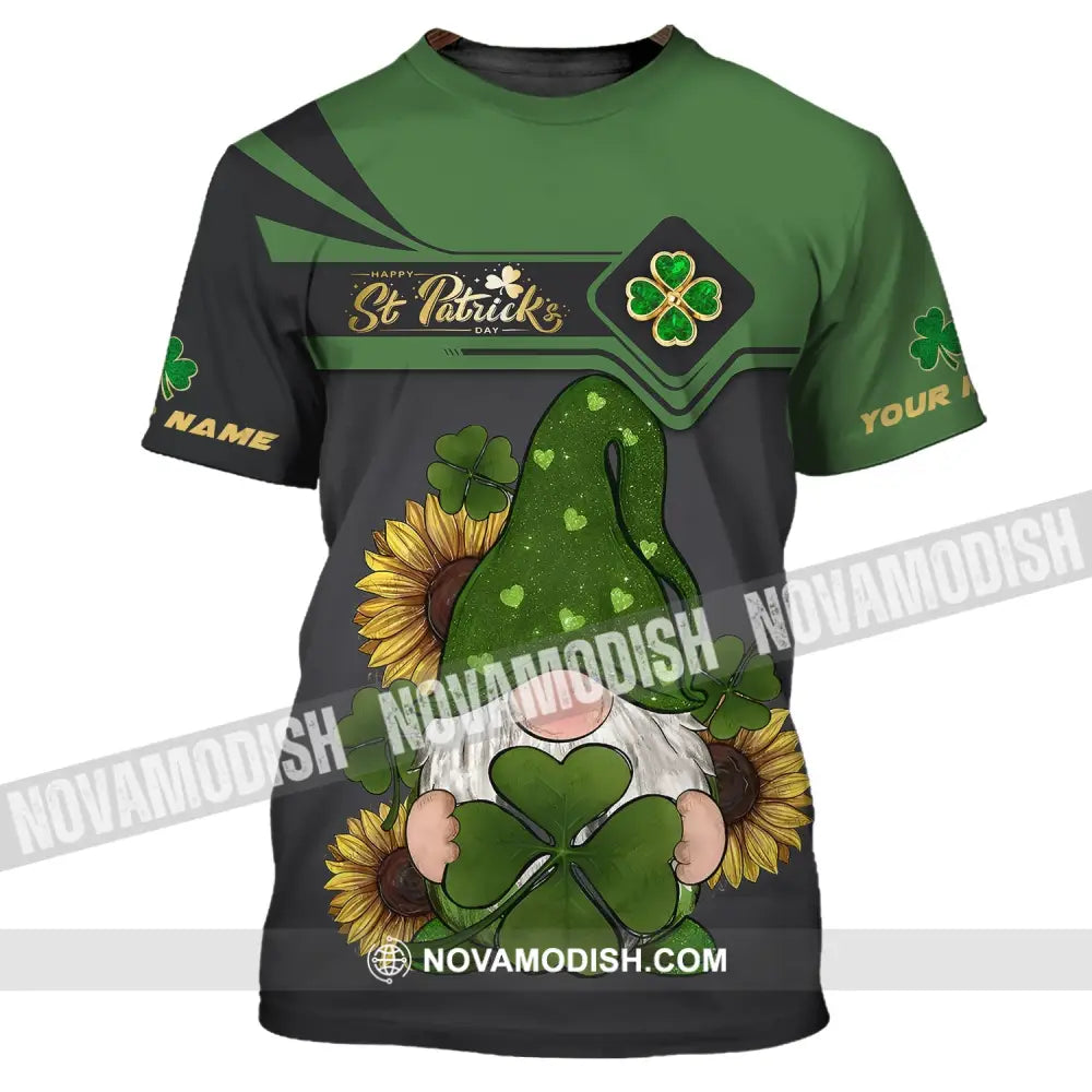 Unisex Shirt - Custom Name T-Shirt - Clover Shirt - Happy Saint Patrick’s Day T-Shirt / S T-shirt
