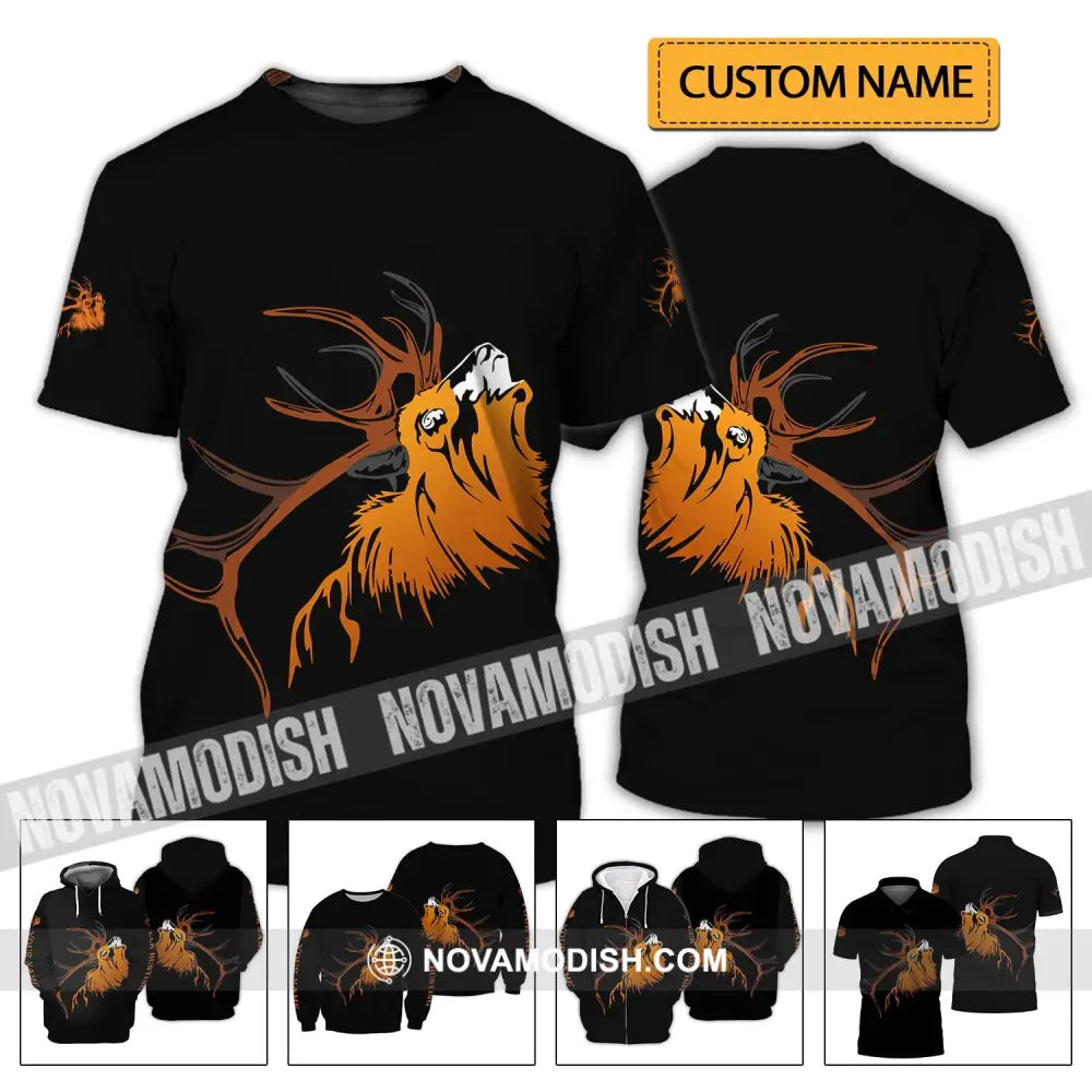 Unisex Shirt - Custom Name T-Shirt Deer Shirt T-shirt
