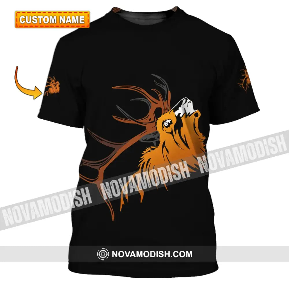 Unisex Shirt - Custom Name T-Shirt Deer Shirt T-shirt
