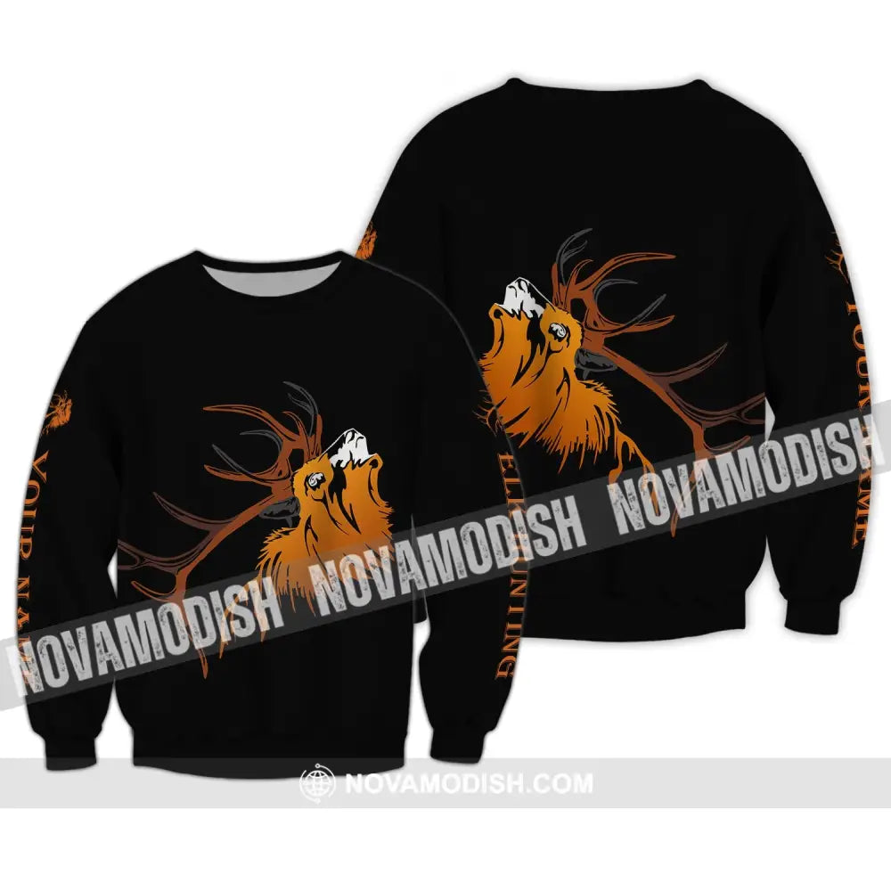Unisex Shirt - Custom Name T-Shirt Deer Shirt Long Sleeve / S T-shirt