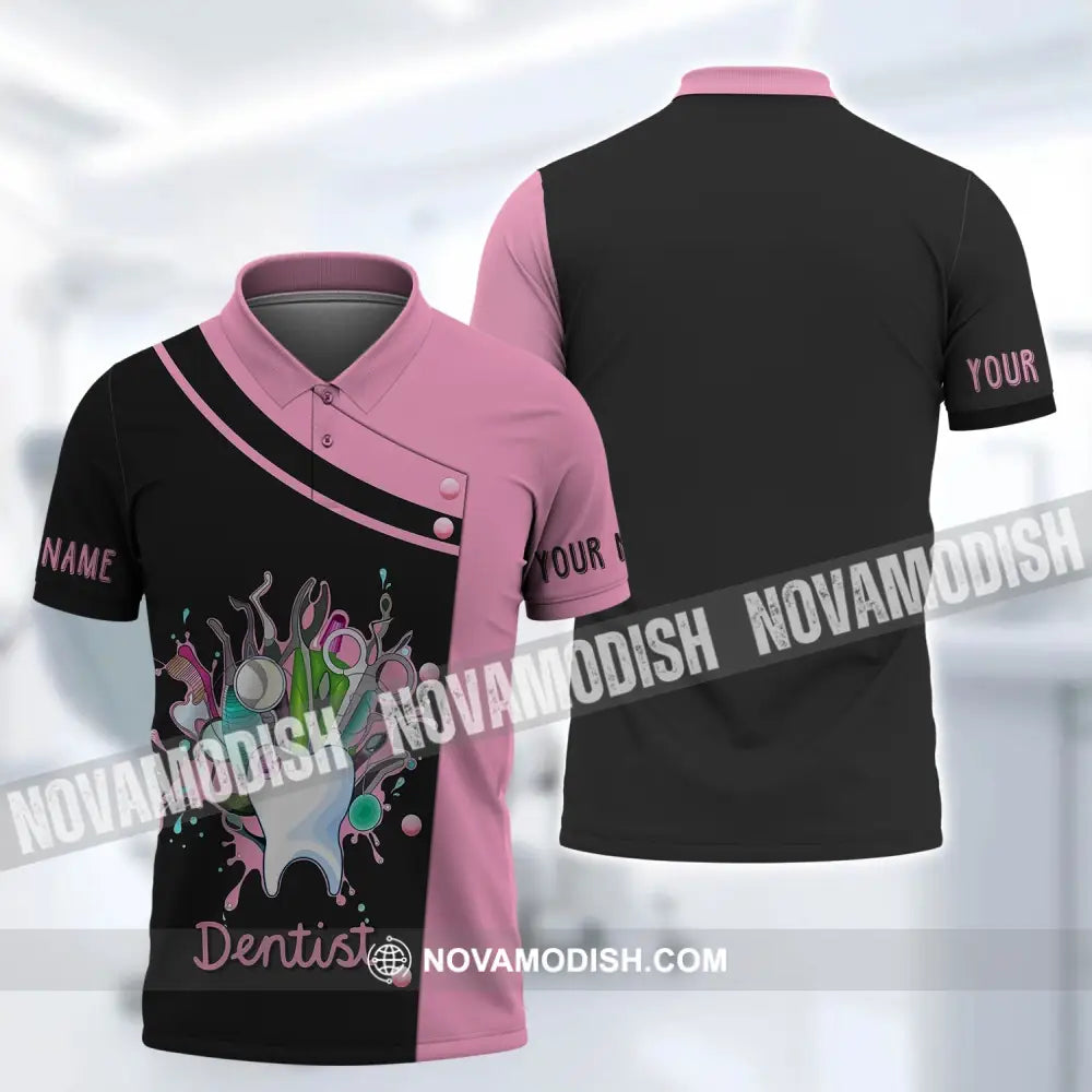 Unisex Shirt - Custom Name T-Shirt Dentist Name Shirt Polo Shirt / S T-shirt