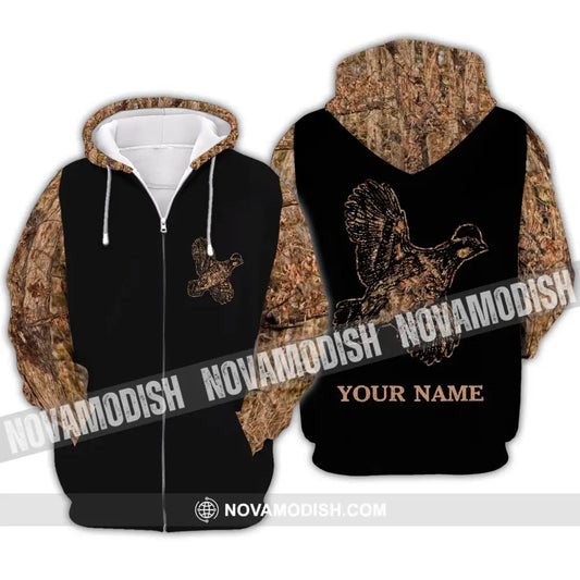 Unisex Shirt - Custom Name T-Shirt Eagle Shirt Zipper Hoodie / S T-shirt