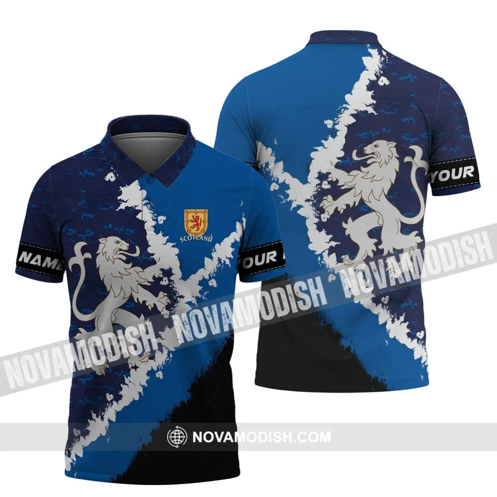 Unisex Shirt - Custom Name T-Shirt England Lion Name Shirt Polo Shirt / S T-shirt
