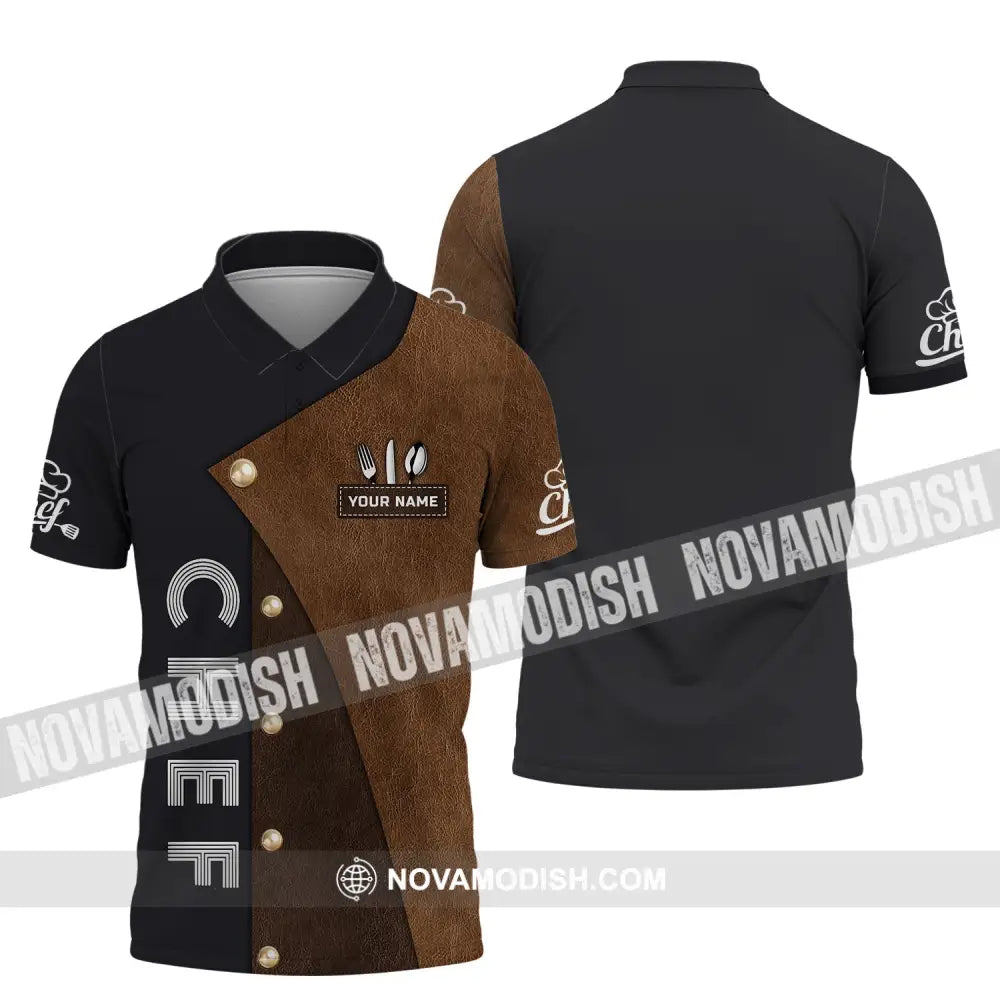 Unisex Shirt - Custom Name T-Shirt - Shirt For Chef Chef Clothing Polo Shirt / S T-shirt
