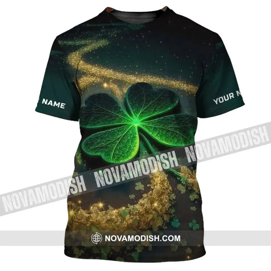 Unisex Shirt - Custom Name T-Shirt - Four-Leaf Clover Shirt T-Shirt / S T-shirt