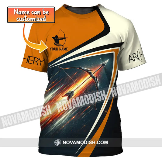 Unisex Shirt Custom Name T-Shirt Gifts For Archery Players Club