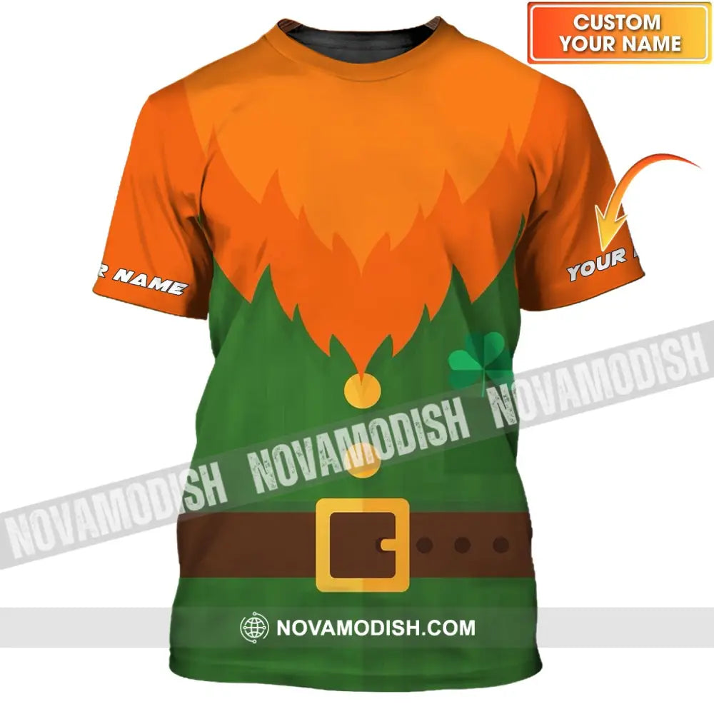Unisex Shirt - Custom Name T-Shirt - Green And Orange - Patrick’s Day Shirt T-shirt