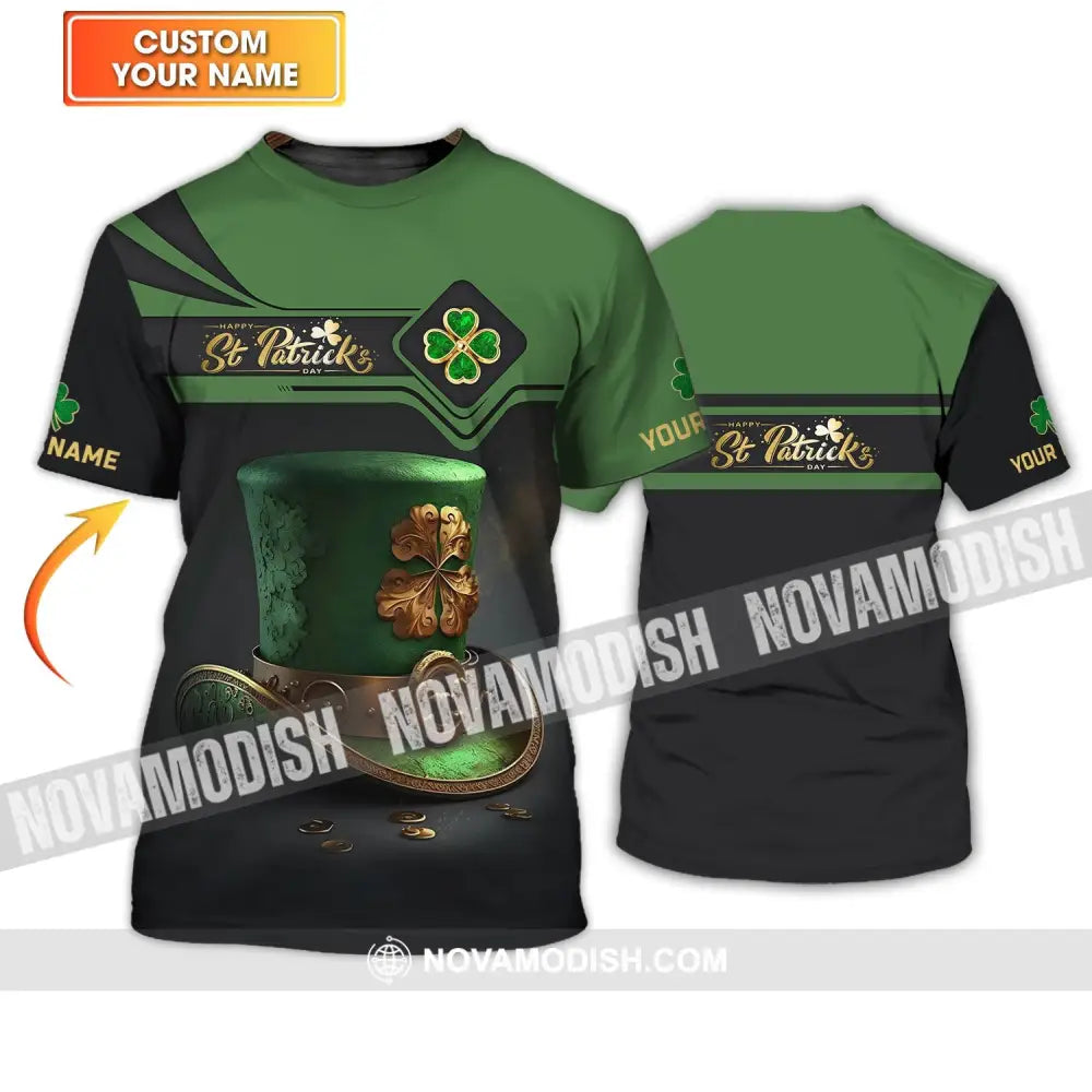 Unisex Shirt - Custom Name T-Shirt - Happy ST. Patrick’s Day Clothing T-shirt