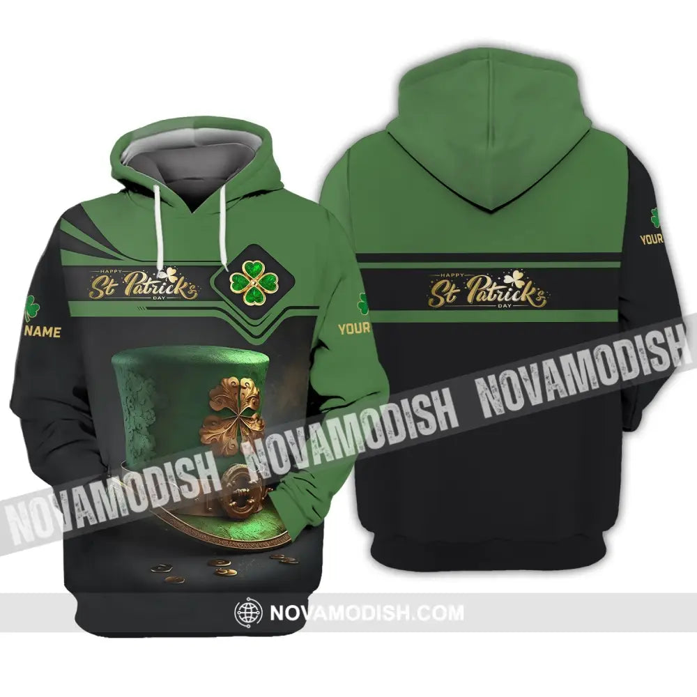 Unisex Shirt - Custom Name T-Shirt - Happy ST. Patrick’s Day Clothing Hoodie / S T-shirt